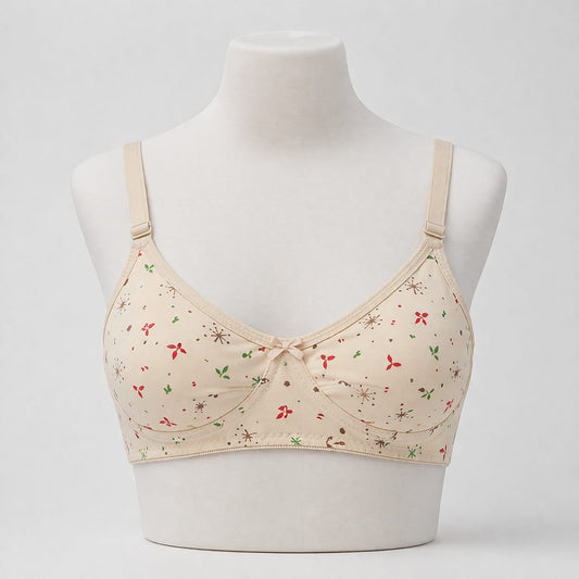 Bra For Girls Stylish Soft Summer Jersey Stretchable Fancy Bra for Women β Non-Padded, Comfortable Blouse-Like Design 005