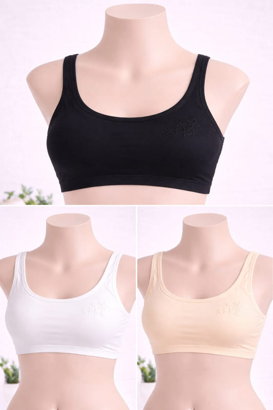 Imported High-Quality Pack of 3 China Cotton Blouse for Teenagers, Girls, and Ladies - Stylish and Comfortable Multicolor Blouse 002