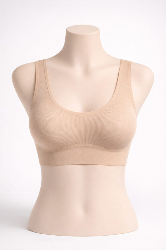 Seamless Wireless Comfort Bra – Soft Stretch Everyday Support