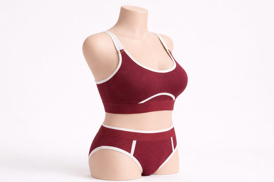 Premium Seamless Sports Bra & High-Waist Underwear Set – Comfortable Everyday Fit
