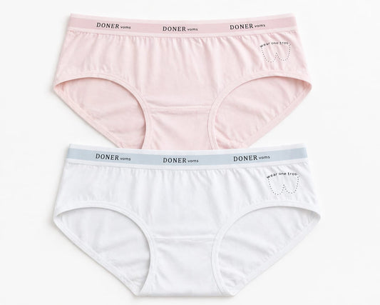 (Doner vorns) Women’s Soft Cotton Comfort Panties (Pack of 2) – Breathable, Stretchable Daily Wear Innerwear